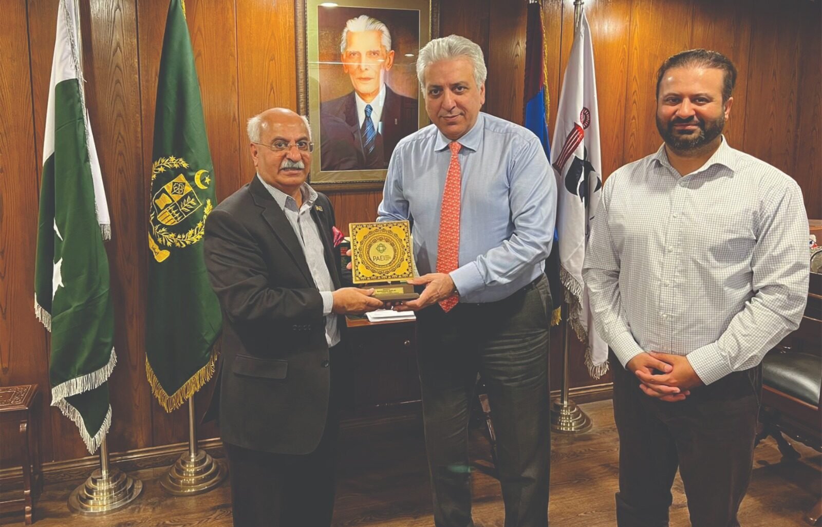 "Chief Commissioner Marwat Receives Shield from PAEI"