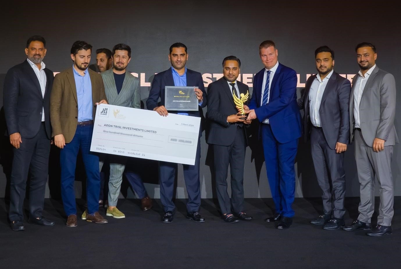 Aeon & Trisl signifies back-to-back successes by securing the No. 1 Award at the Emaar & Top Award at Aldar