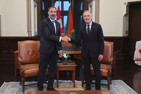 Aga Khan meets Canadian Prime Minister Mark Carney during his first official visit to Canada in Ottawa