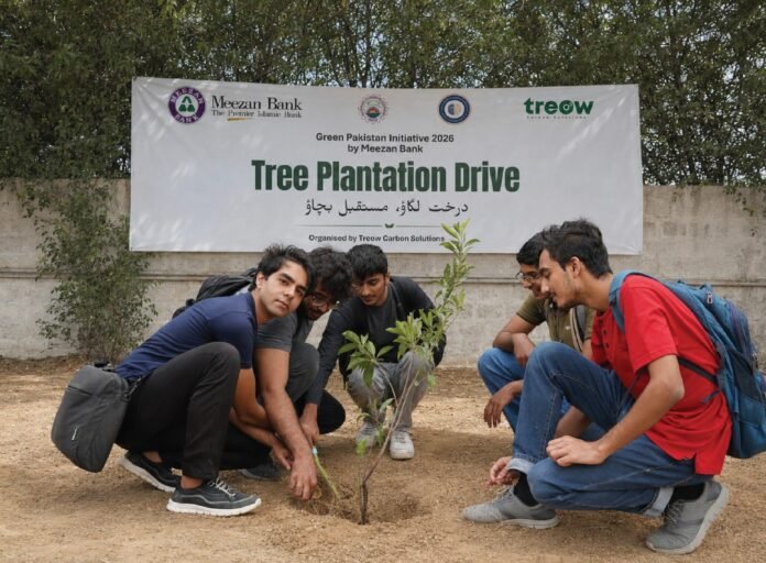 NED University students plant trees, pledge long-term car
